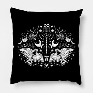 Folk Art Flying Angels Pillow