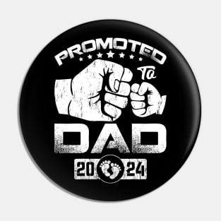 Promoted To Dad Est 2024 Father's Day Pin