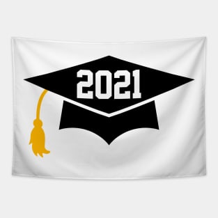 Senior 2021 - Graduation Cap Design T-Shirt Tapestry