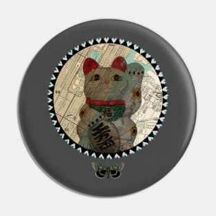 NEW YORK Lucky cat Pin