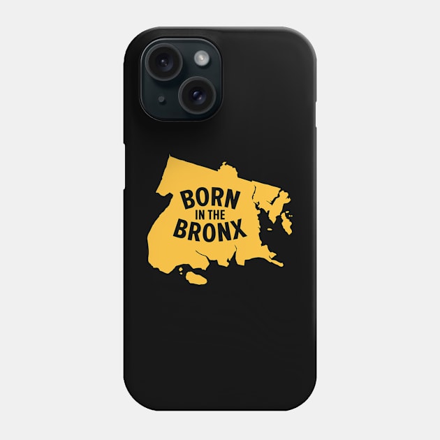 Born in the Bronx - New York Bronx Map Phone Case by Boogosh