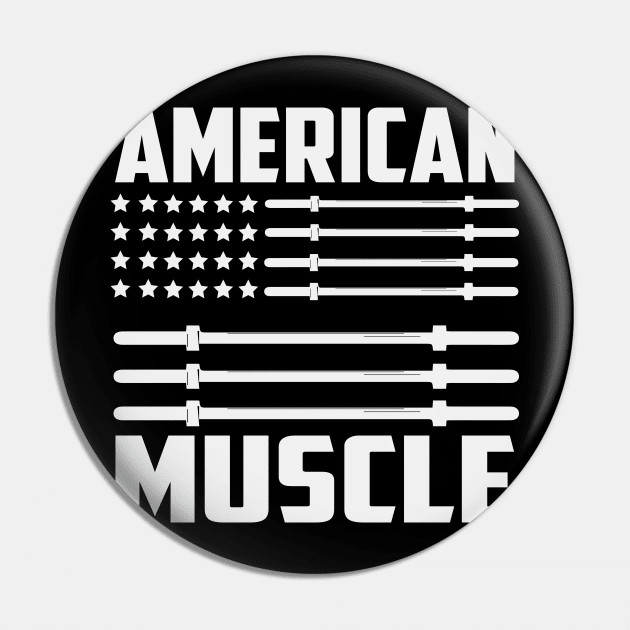 American Muscle, Guy, Fitness Pin by Tee-hub