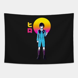 Hiro DARLING in the FRANXX  Anime Vaporwave Tapestry