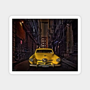 Back Alley Taxicab Magnet