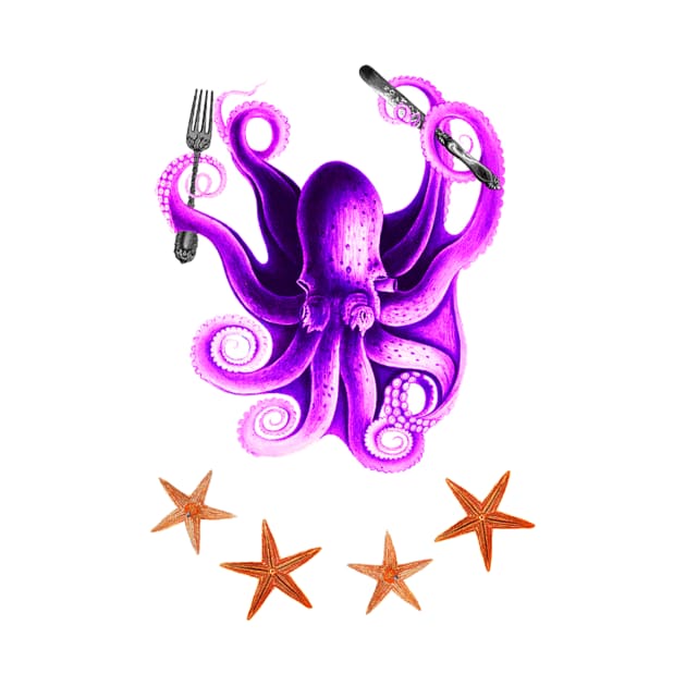 funny octopus by ysmnlettering