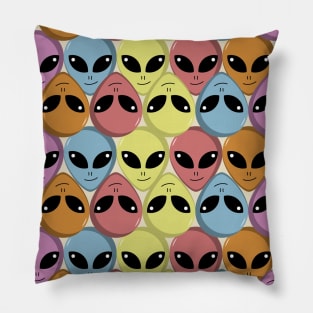 Cool Alien Pattern Pillow