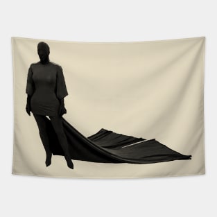 Kim in black retro Tapestry