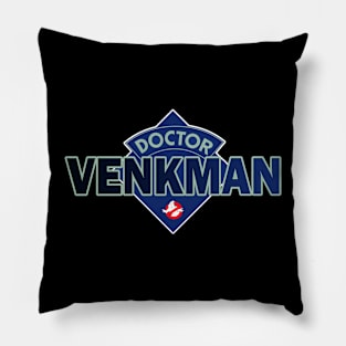 Doctor Peter Venkman - Ghostbusters - Doctor Who Style Logo Pillow