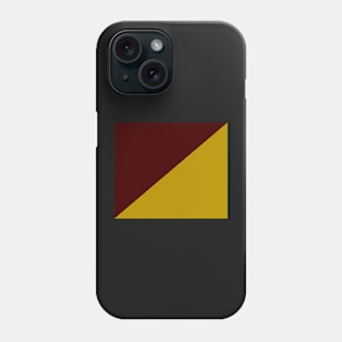 Maroon And Yellow Geometrical Phone Case