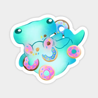 Hammerhead and Donuts Magnet