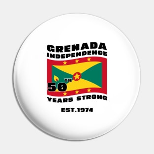 Grenada Independence Day Grenadian 50th celebration Grenada Pin