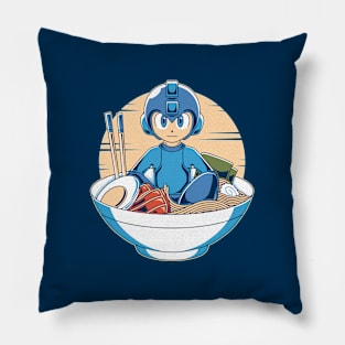 Blue Robot Ramen Pillow