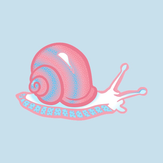 Trans Pride Snail by VernenInk