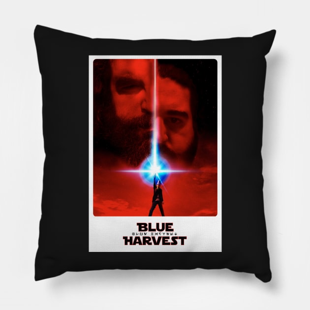 The Last Mundi version 2 Pillow by Blueharvestpodcast