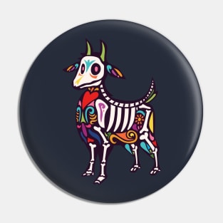 Animal Day of the dead Pin