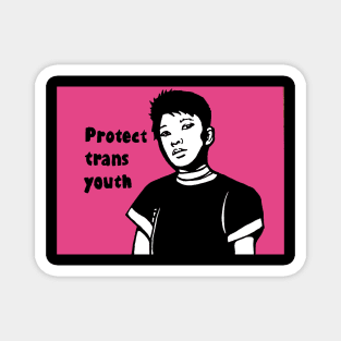 Political Pop protect trans youth Magnet