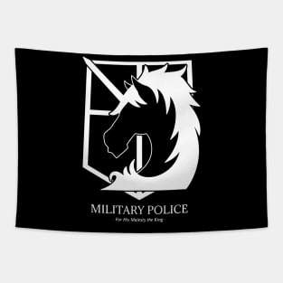 attack on titan logo military police Tapestry