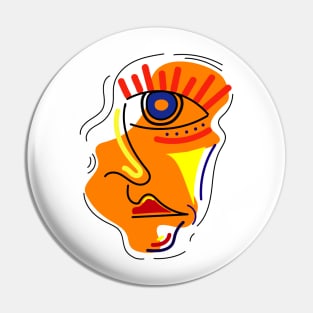 Abstract face Pin