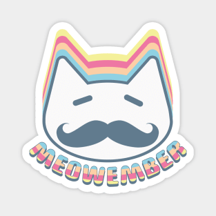 Meow in November or Meowember Magnet