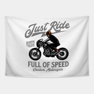 Just Ride Moto Tapestry