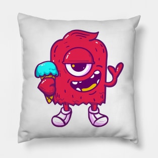 Monster cute ice cream Pillow