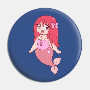 Chubby Red Mermaid Pin