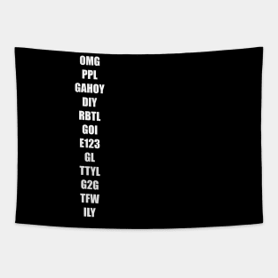 Abbreviations - Internet slang appeal Tapestry