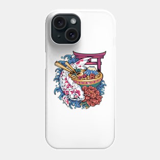 japanese koi fish ramen Phone Case