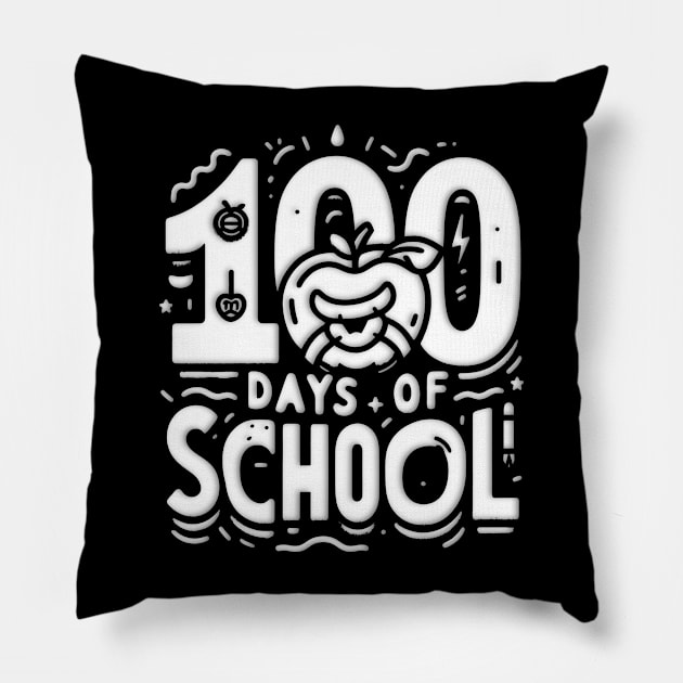 100 Days of School Pillow by ANSAN