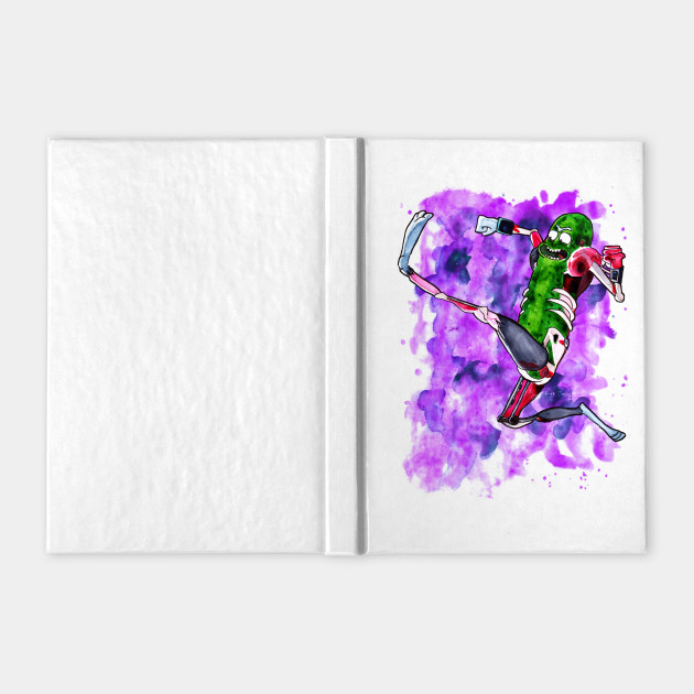 Pickle Rick Watercolour Rick And Morty Notebook Teepublic Au