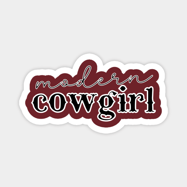 Modern Cowgirl Magnet by Teresa's Store 1