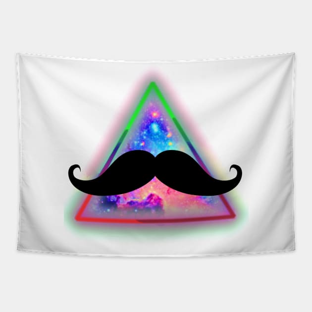 Mustache the Universe Tapestry by Duckgurl44