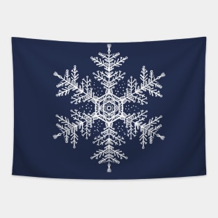 Christmas white snowflake illustration. Hand-drawn macrame snowflakes trendy illustration. Tapestry