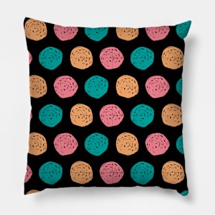 Rose - Classic Colorful Graphic Stripes Pillow