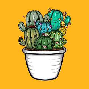 Succulent Family Illustration T-Shirt