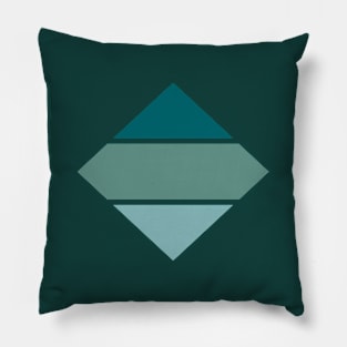 Green Basic Diamond Pillow