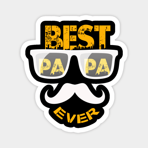 Best Papa Ever Magnet by Najem01