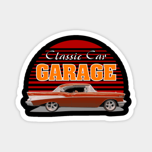 Classic Car Garage Magnet