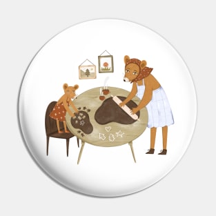 Two mice cooking in the kitchen Pin