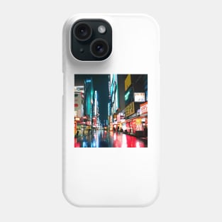 Neo Tokyo - Night Lights - Realistic Phone Case