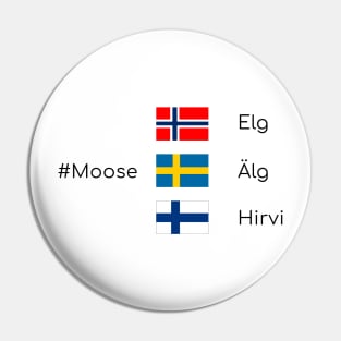 Moose - Scandinavian wildlife Pin