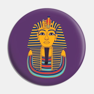 Tutankhamun mask colorful technique Pin