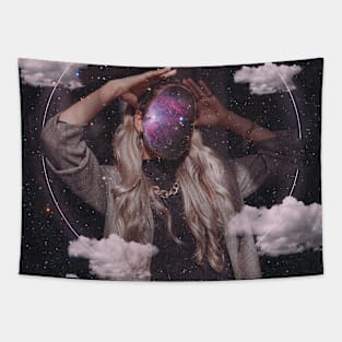 Cosmic Glow Tapestry