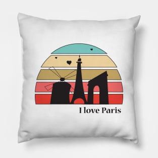 I love Paris Pillow