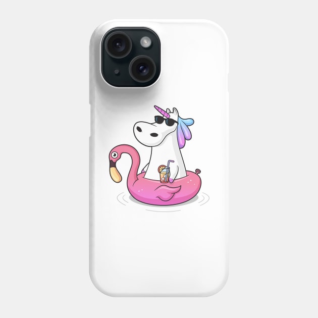 Pool Party Unicorn Phone Case by zoljo