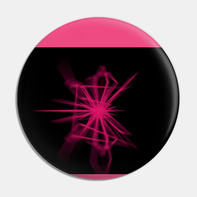 Spin My Hot Pink Crystal Pin by quasicrystals
