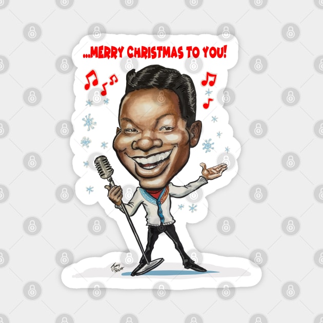 Nat King Cole Christmas Song Magnet by Jimmy’s Cartoons