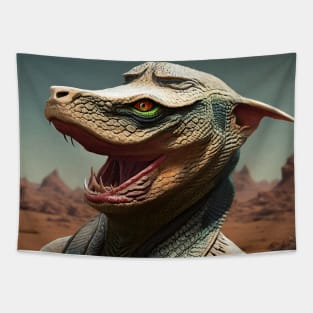 Reptilian Alien Tapestry