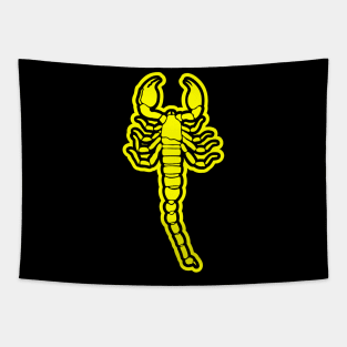 cool yellow scorpion Tapestry