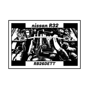 NISSAN SKYLINE GT-R R32 ENGINE T-Shirt